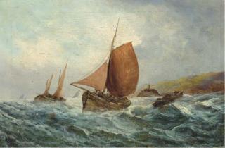 George Knight - Shipping off a coastline