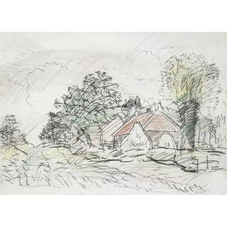 George Leslie Hunter - A Cottage In Fife