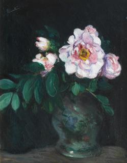 George Leslie Hunter - Peonies in a Japanese jar