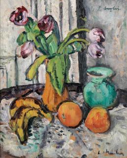 George Leslie Hunter - Purple Tulips