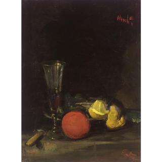 George Leslie Hunter - Still Life Of Fruit And A Wine Glass