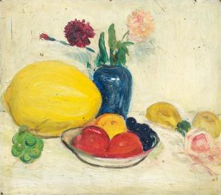 George Leslie Hunter - Still life with Melon