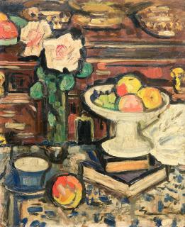 George Leslie Hunter - The Blue Teacup, circa 1928-9