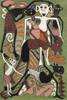 George Lilanga di Nyama - Hunger, 1993