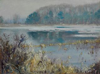 George Loftus Noyes - The End of Winter, Medfield