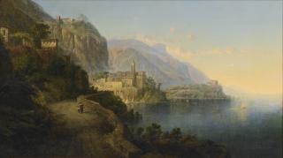 George Loring Brown - View Of Atrani, Gulf Of Salerno