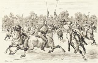 George Louis Busson Palmella Du Maurier - Twenty five drawings including \'The Lists of Hurlingham\' (illustrated); \'A Dangerous Rival\'; \'The importance of externals\'; and \'Nuisances of Country Life\'