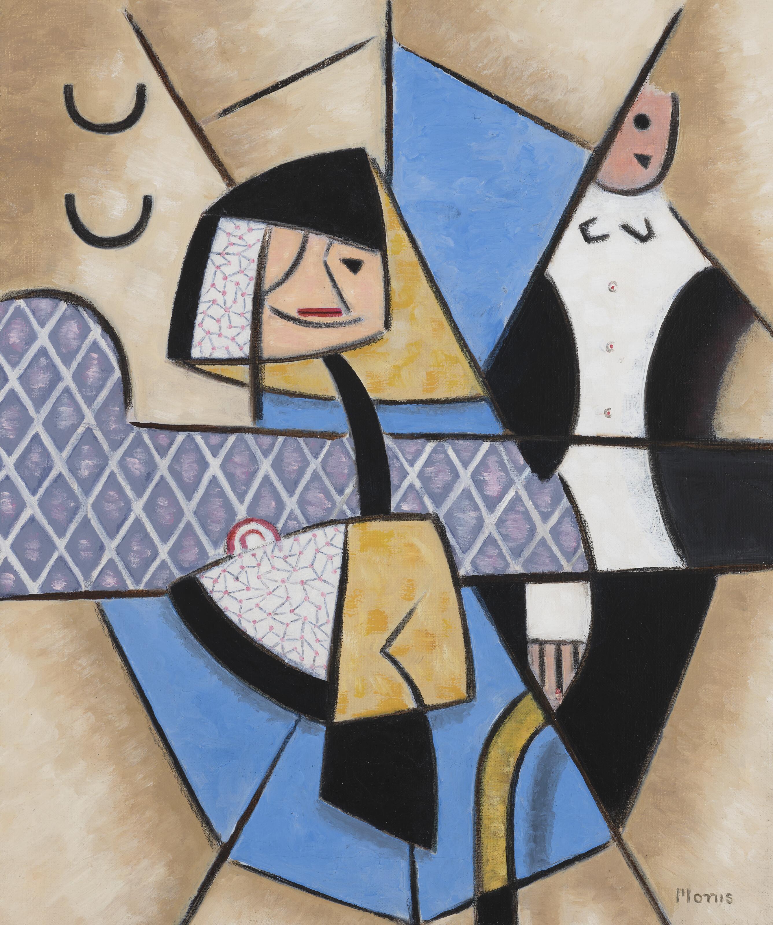 George Lovett Kingsland Morris - Untitled (Sophisticated Couple)