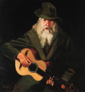 George Luks - Hobo Musician