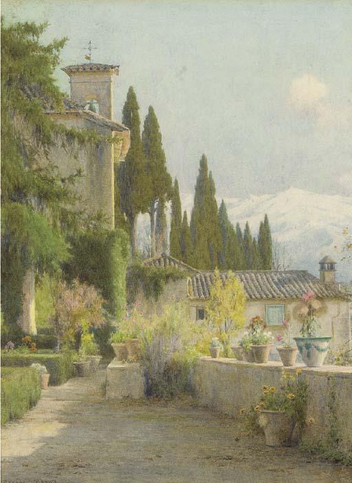 George Marks - In the garden, Granada