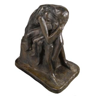 George Minne - Belgian Mère Pleurant Ses Deux Enfants