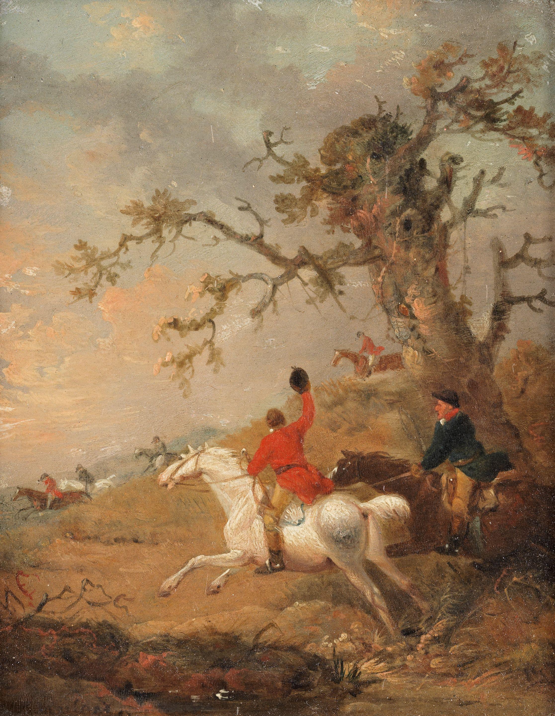 George Morland - In Full Cry