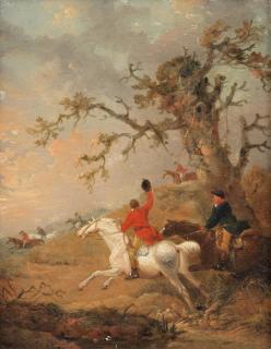 George Morland - In Full Cry