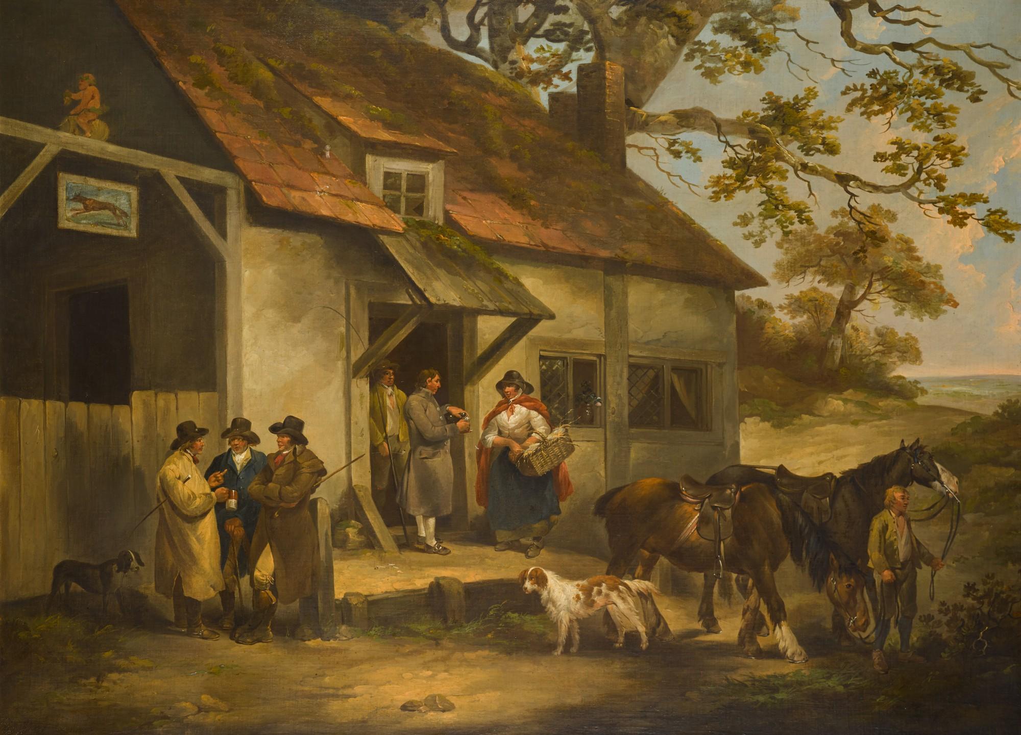 George Morland - The Fox Inn