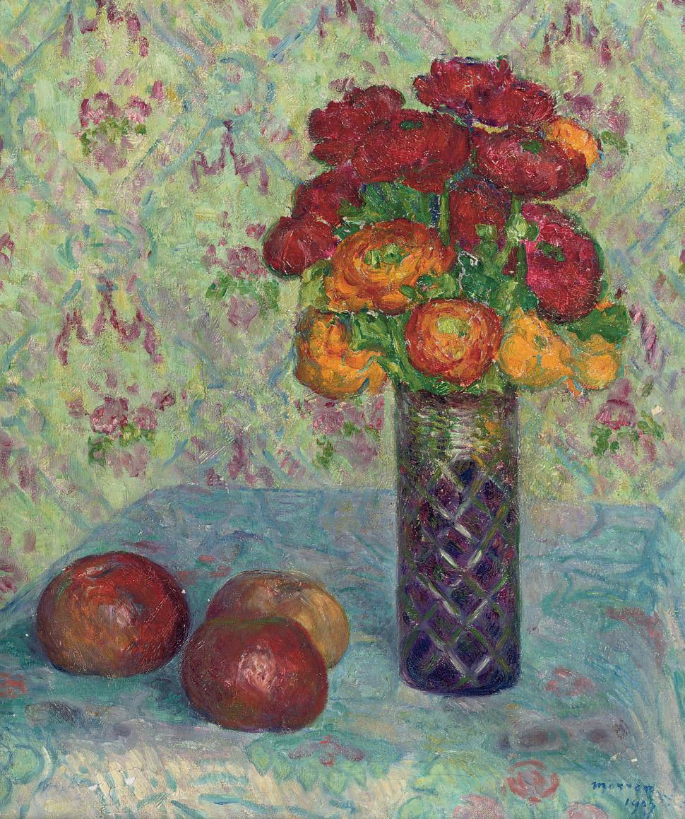 George Morren - Renoncules: buttercups in a vase