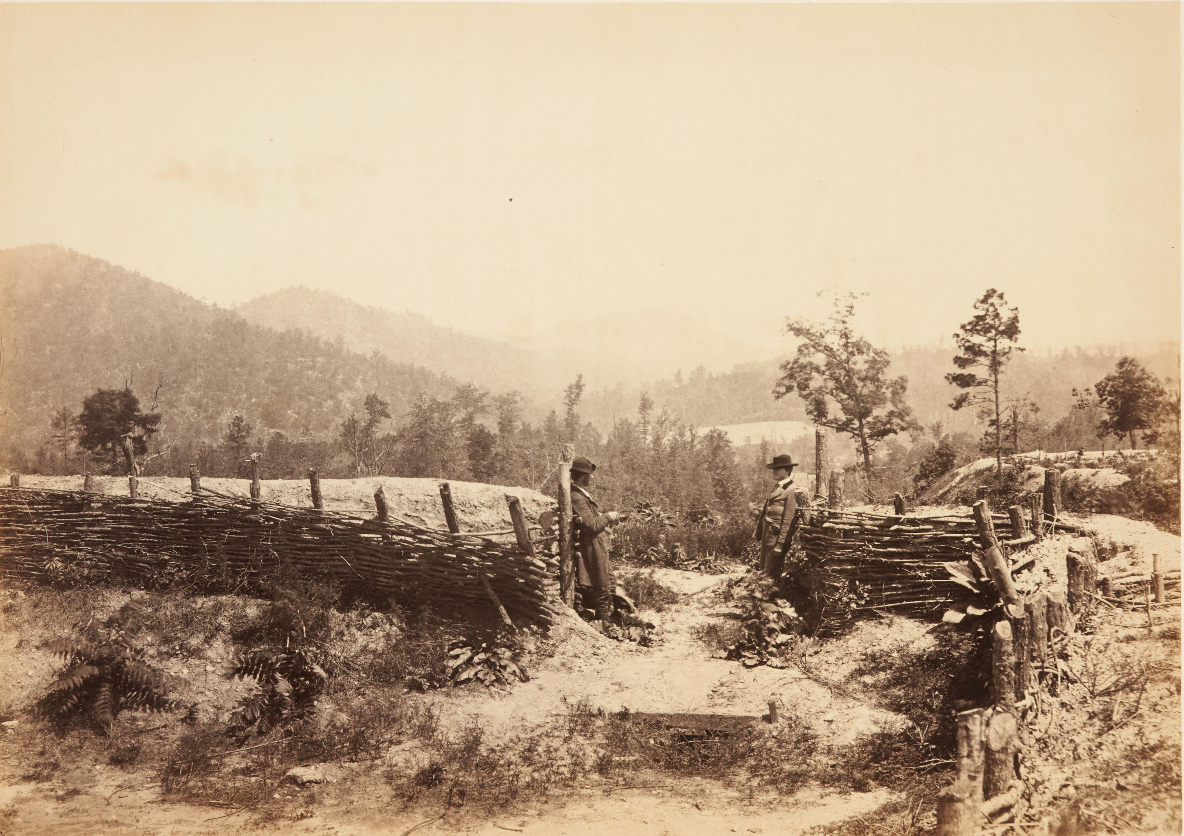 George N. Barnard - The Allatoona Pass, Georgia from Photographic Views of Sherman\'s Campaign