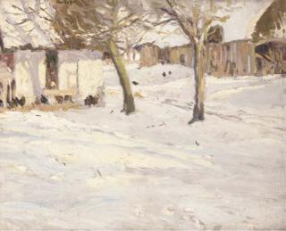 George Oberteuffer - The Farm in Winter