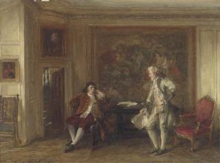 George Ogilvy Reid, R.S.A. - A morning call