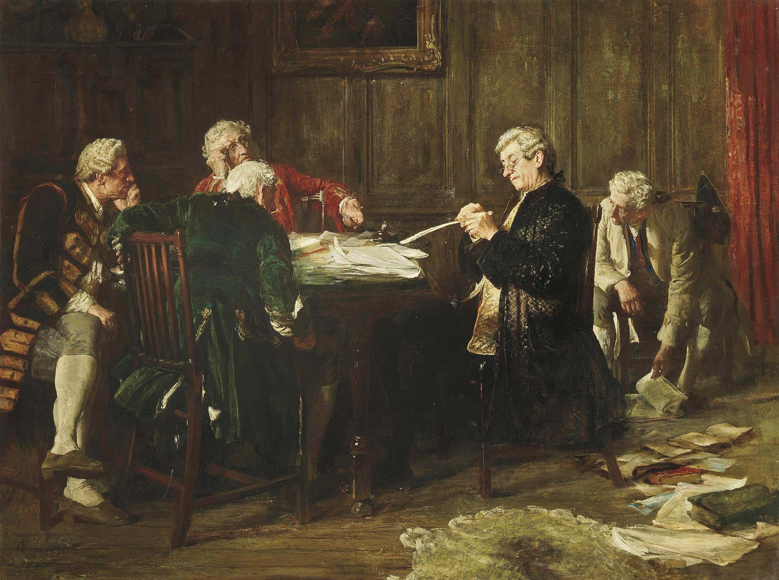 George Ogilvy Reid, R.S.A. - The author and his friends