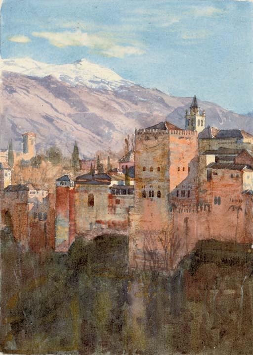 George Owen Wynne Apperley, R.I., F.S.A. - The Alhambra from my studio