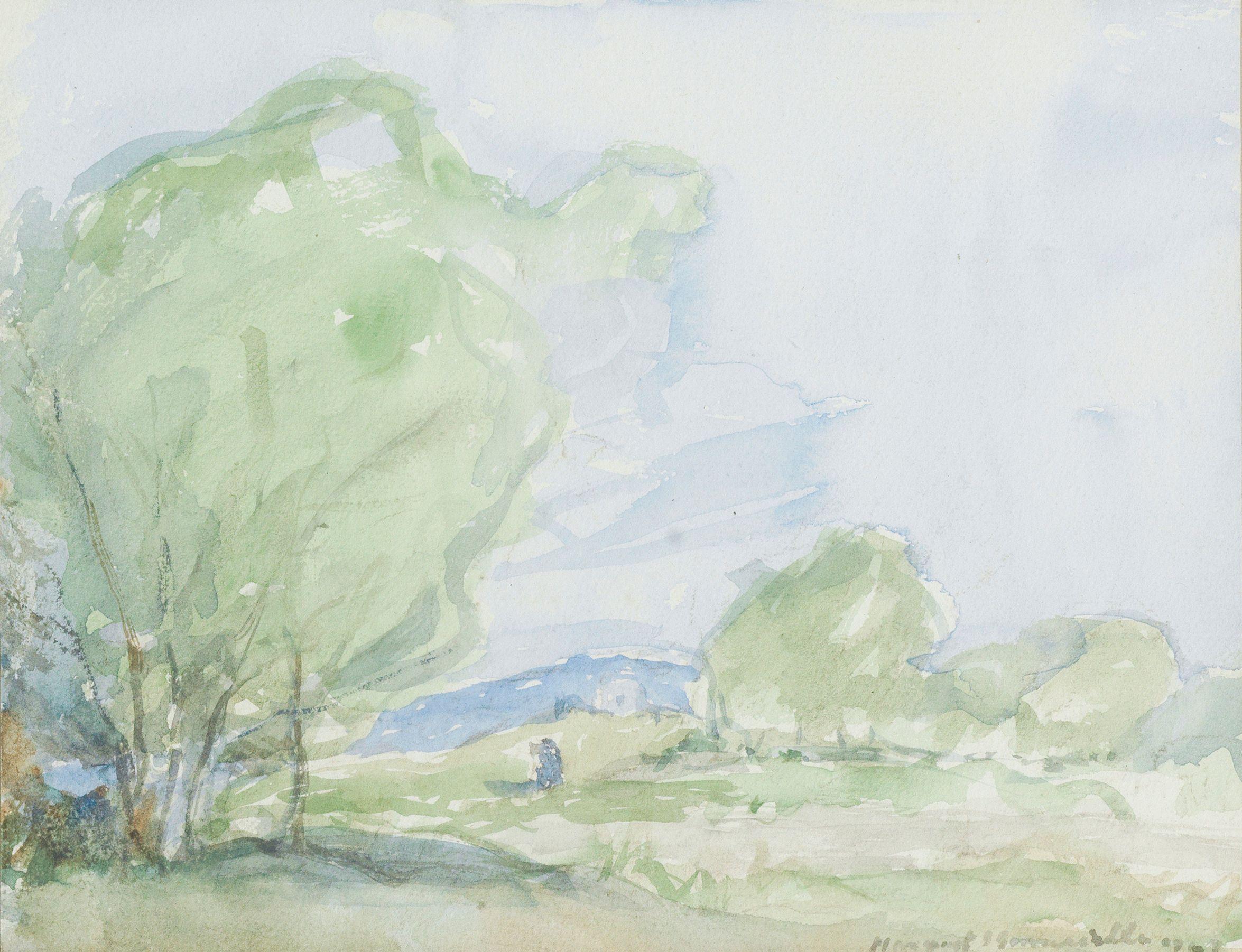 George Owen Wynne Apperley - A still canal, Dordrecht, January 1908