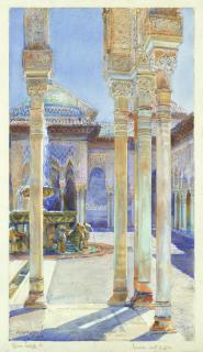 George Owen Wynne Apperley - Alhambra, Court of Lions