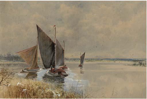 George Parsons Norman - Wherries on the Broads