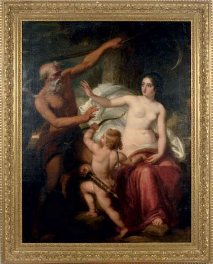 George Patten - Cupid imploring time to spare beauty