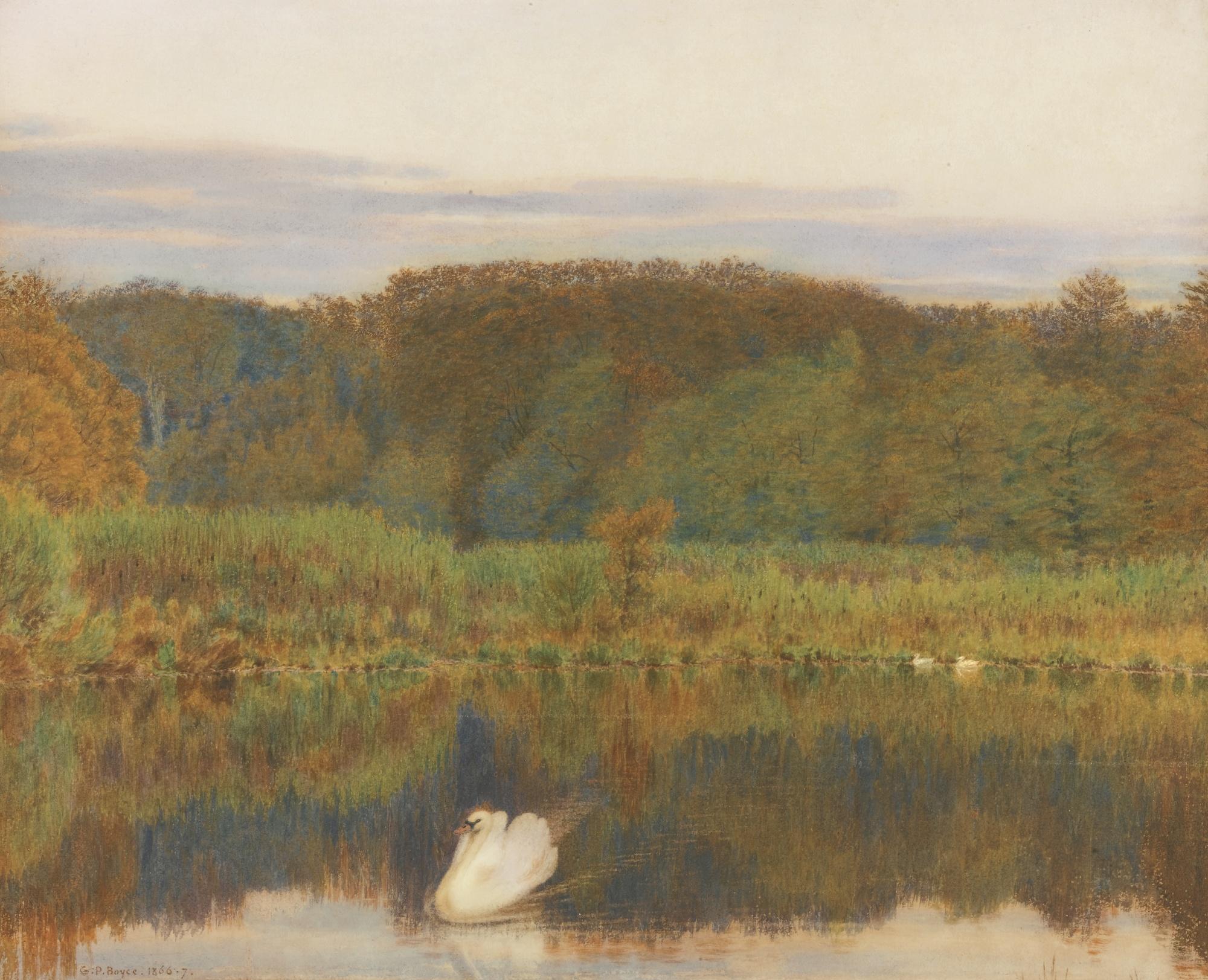 George Price Boyce - Abinger Mill-Pond, Surrey - Morning In Late Autumn