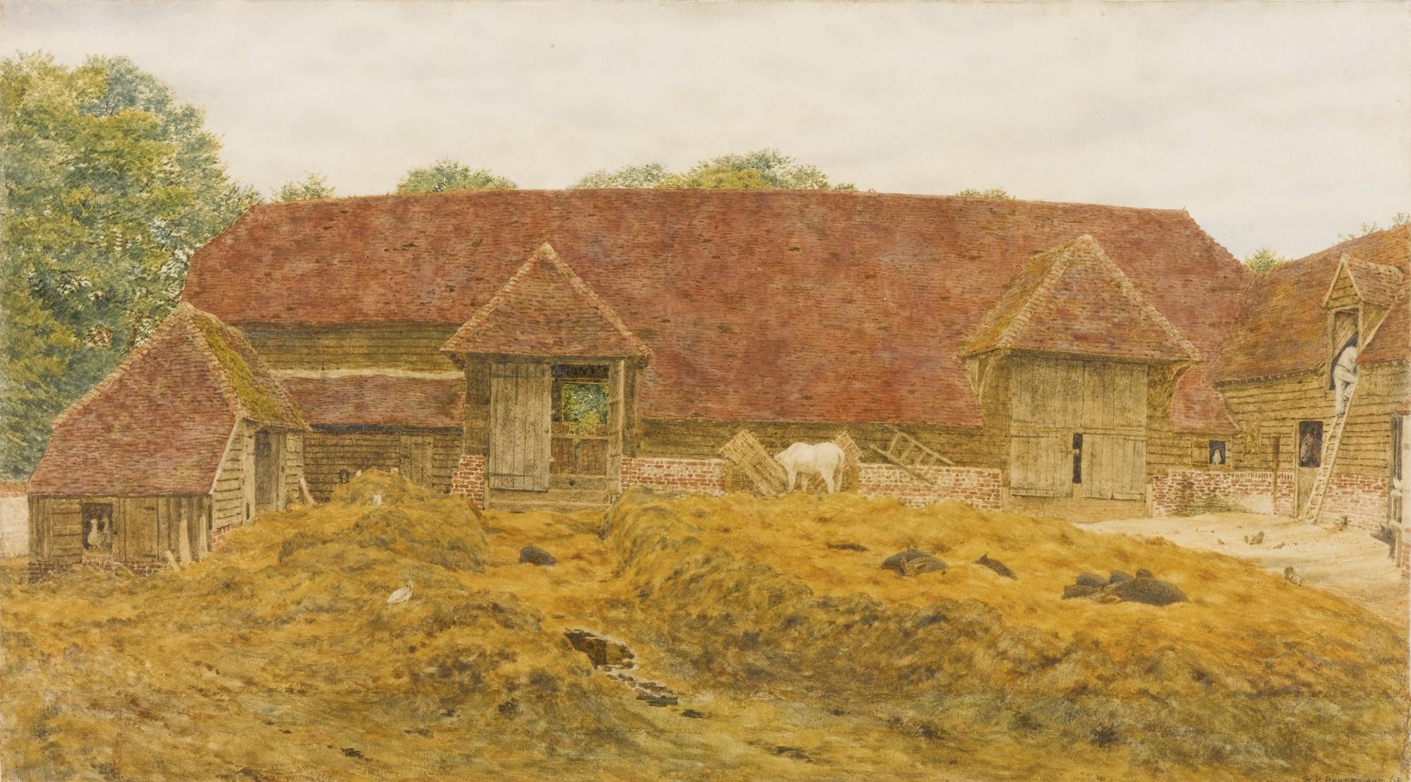 George Price Boyce - The Old Barn At Whitchurch
