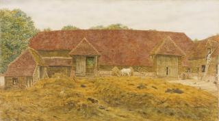 George Price Boyce - The Old Barn At Whitchurch