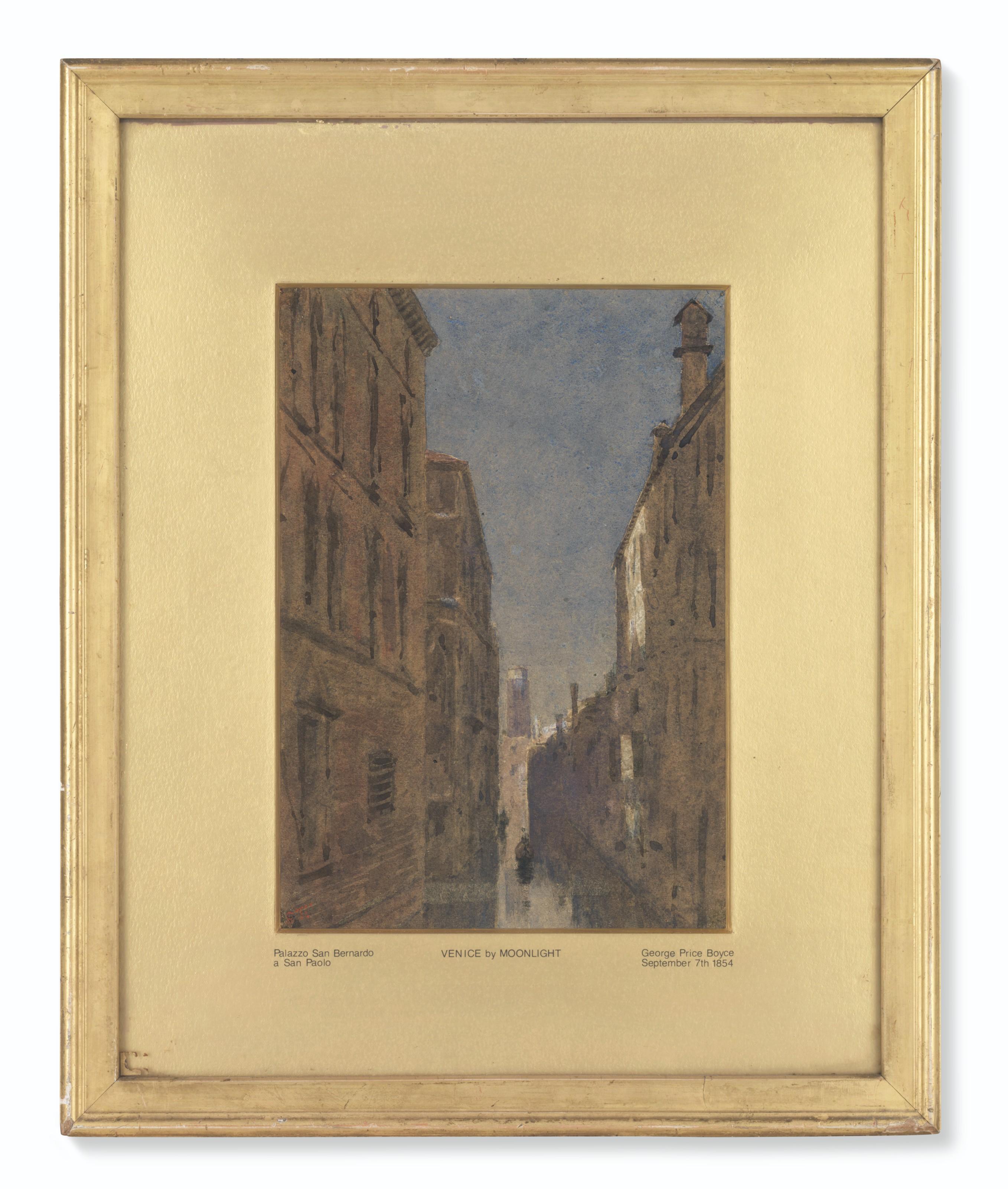 George Price Boyce - Venice By Moonlight, Palazzo San Buonnodi A San Paolo