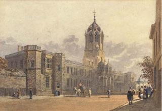 George Pyne - Christ Church College from St. Aldate\'s, Oxford (illustrated); and Christ Church College, Oxford