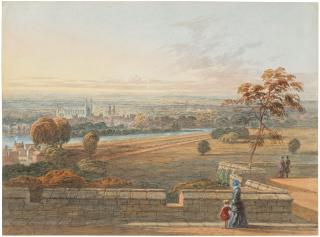 George Pyne - Eton from the North Terrace of Windsor Castle
