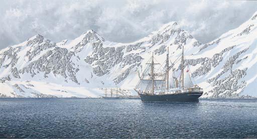 George R. Cummings - Shackleton\'S Endurance Arriving At Grytviken, South Georgia