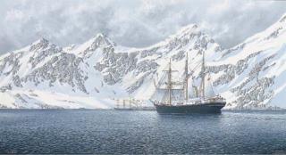George R. Cummings - Shackleton\'S Endurance Arriving At Grytviken, South Georgia