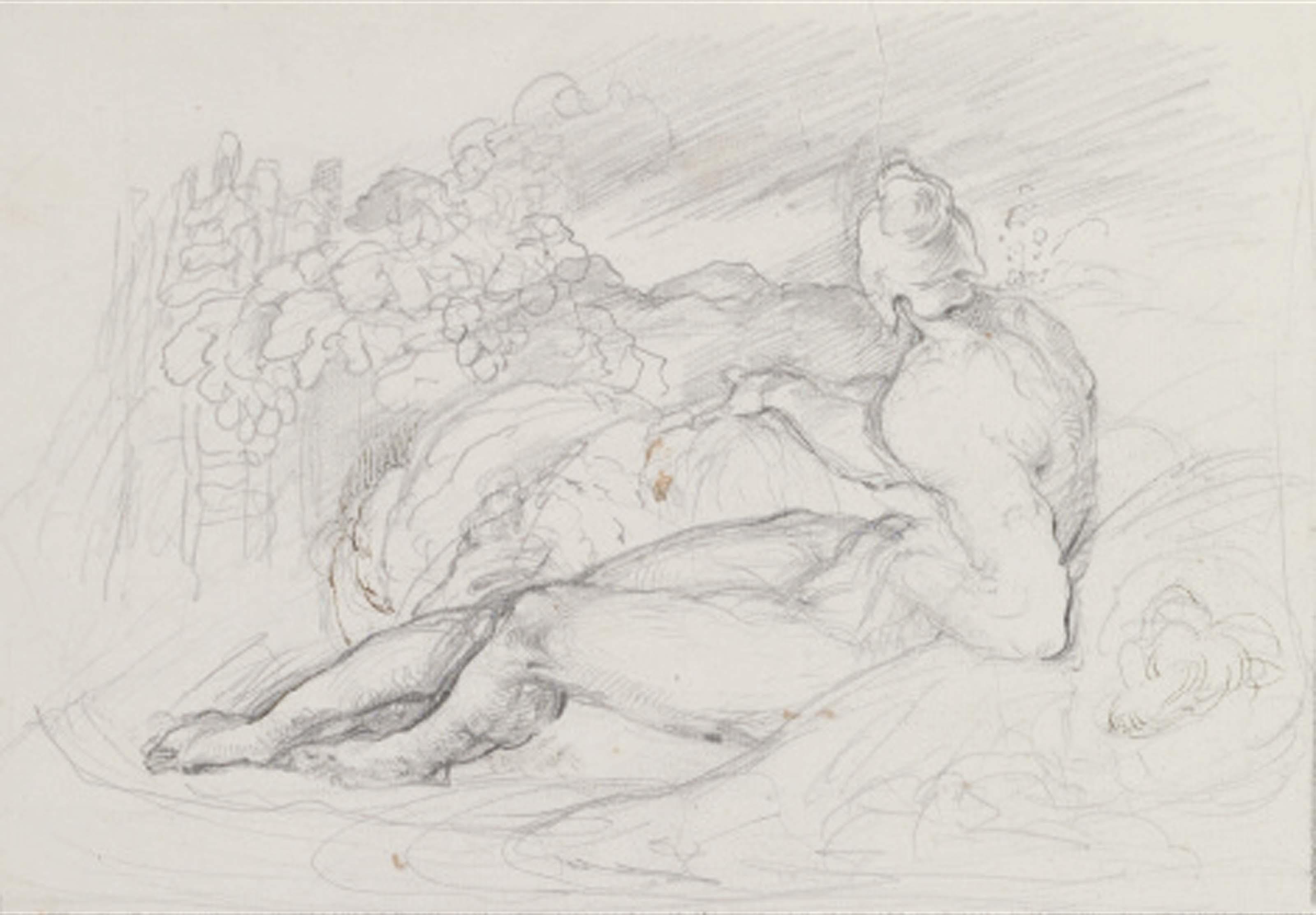 George Richmond, R.A. - A shepherd waking