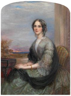 George Richmond, RA - Portrait Of Elizabeth Winthrop