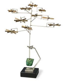 George Rickey - Ten Rotors With Malachite