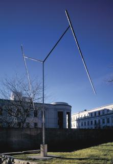 George Rickey - Two Lines Oblique Down Iii