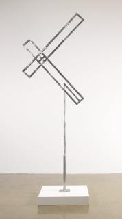 George Rickey - Two Open Rectangles Diagonal Jointed