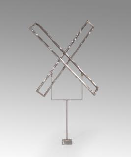 George Rickey - Two open rectangles excentric- variation VIII