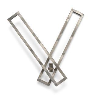 George Rickey - Two Open Rectangles Up Wall