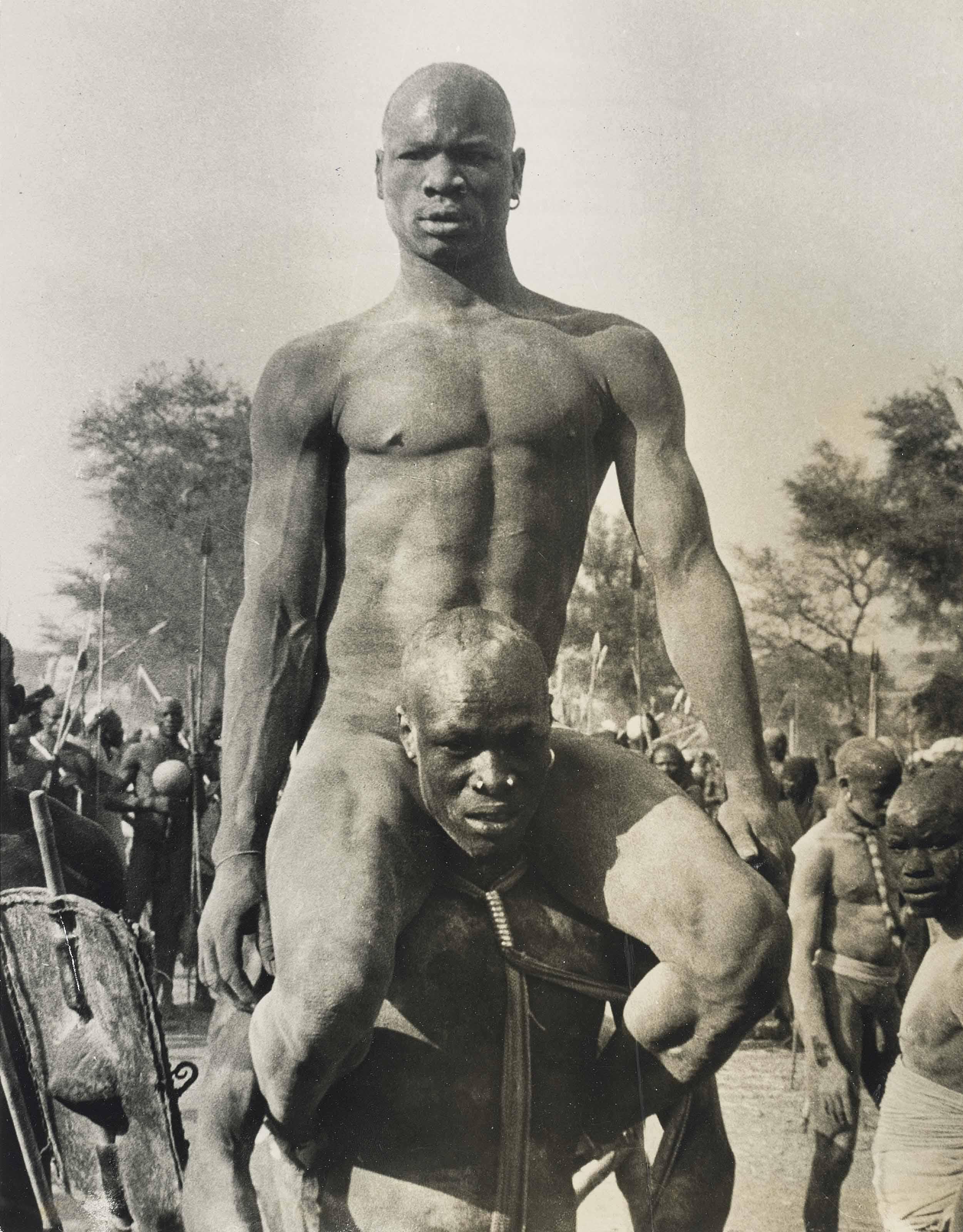 George Rodger - Wrestler, Korongo Nuba Of Kordofan, South Sudan, 1949