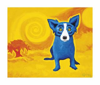 George Rodrigue - Blue Dog, Yellow Sun