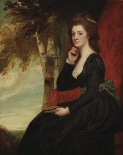 George Romney, R.A. - Portrait Of A Lady, Seated, Three-Quarter-Length, In A Landscape, Traditionally Identified As Anne, Countess Of Clare (1766-1844)
