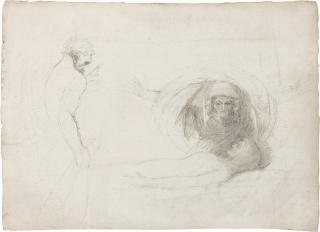 George Romney - A scene of witchcraft