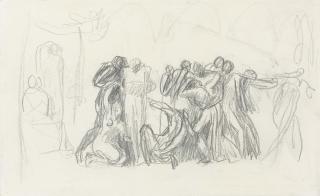 George Romney - John Howard visiting a lazaretto (recto) and (verso)