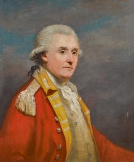 George Romney - Portrait Of A Gentleman, Bust-Length, In East India Company Uniform