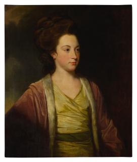 George Romney - Portrait of Frances Alicia Bennet (b. 1749), half-length